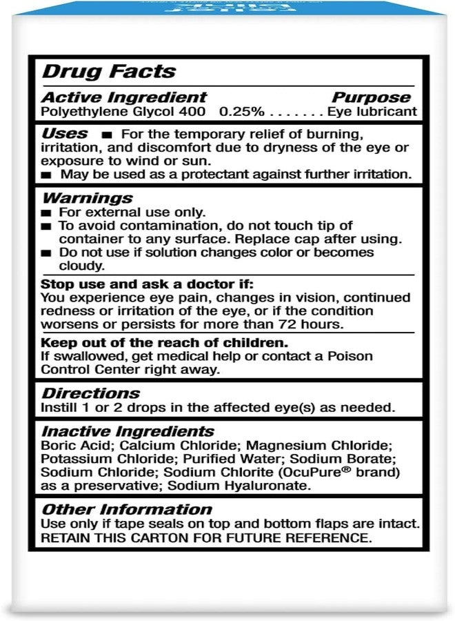 Blink Gel Tears Lubricating Eye Drops 0.34 oz (Pack of 2) - Image 2